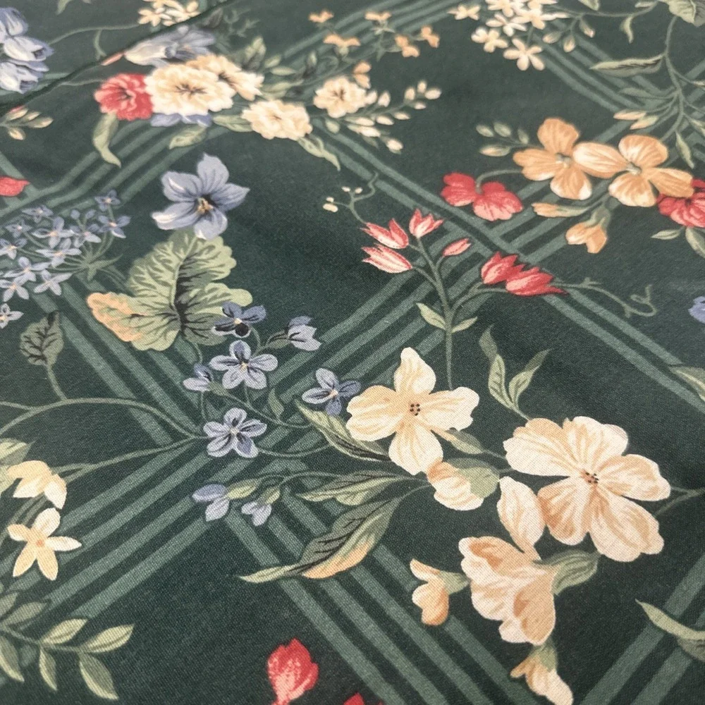 Vintage Floral Placemats (6) Cottagecore Botanical  Lattice 18